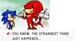 strangest thing knuckles sonic
